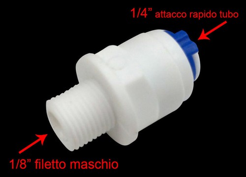 Raccordo dritto 1 8 - -, 1/8"